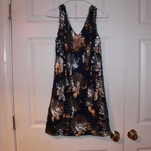 Navy blue sparkly dress